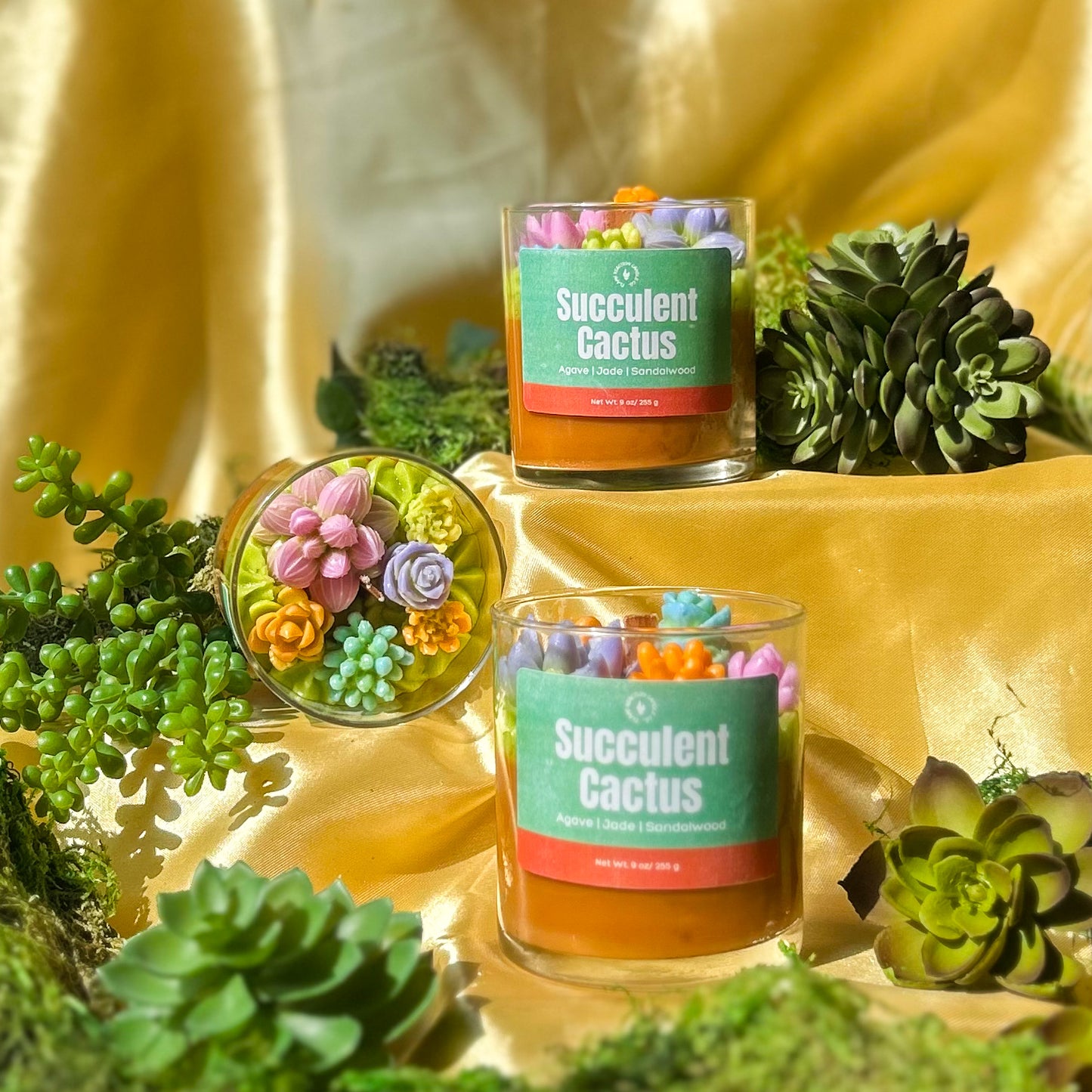 Succulent Cactus Candle
