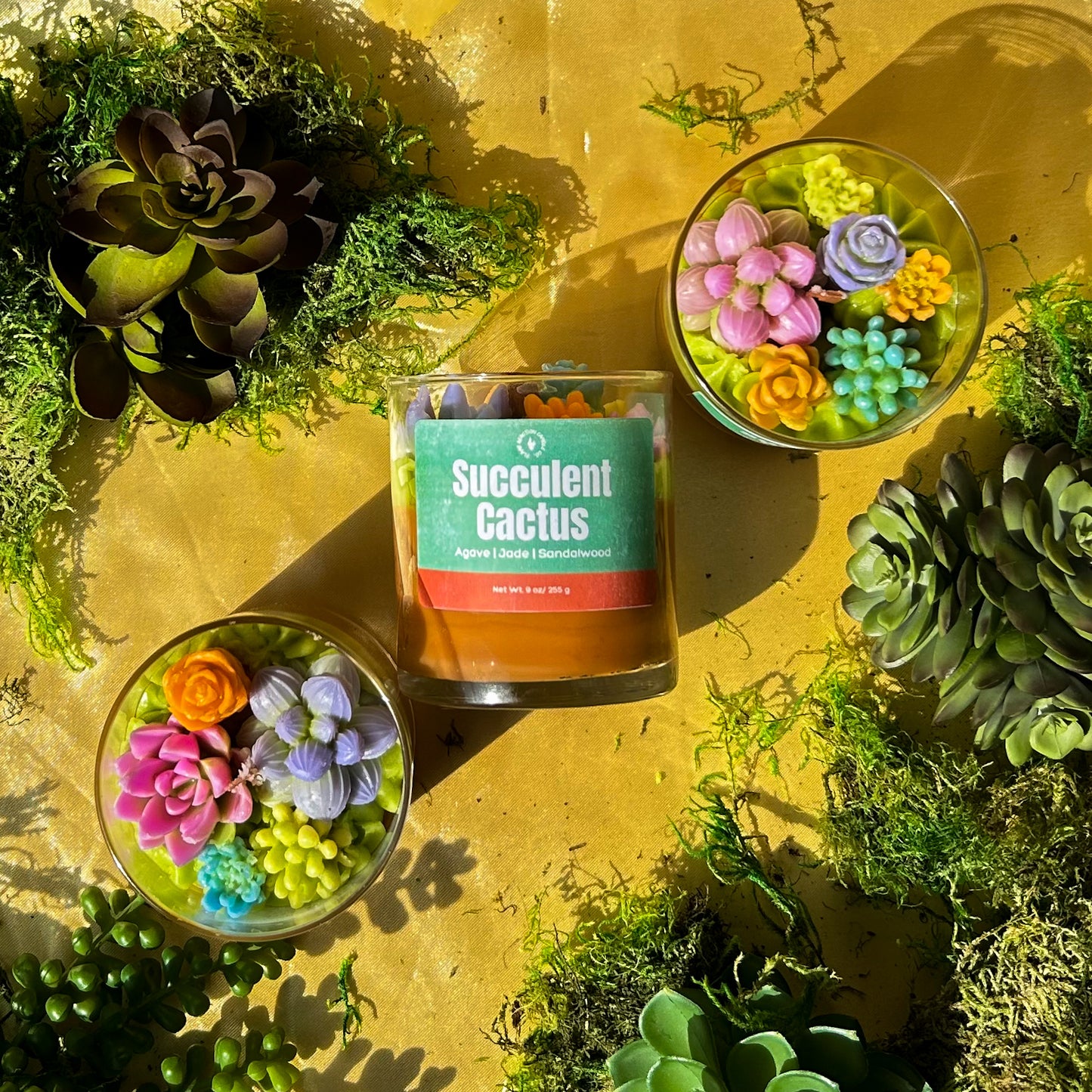 Succulent Cactus Candle