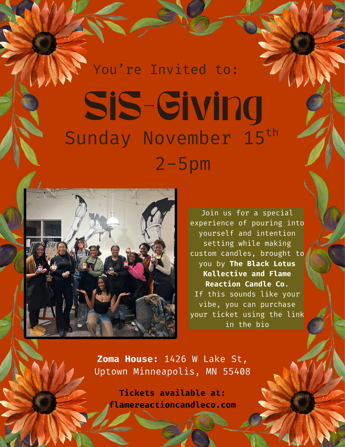 SiS Giving: A Candle Making & Intention Setting Experience